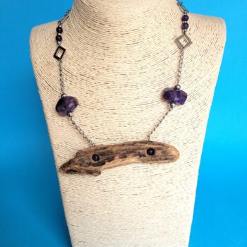 Collier en bois flotté et perles - Fidji