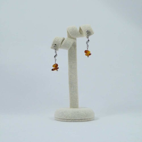 Boucles d'oreilles en ambre