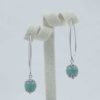 Boucles d'oreilles en howlite turquoise