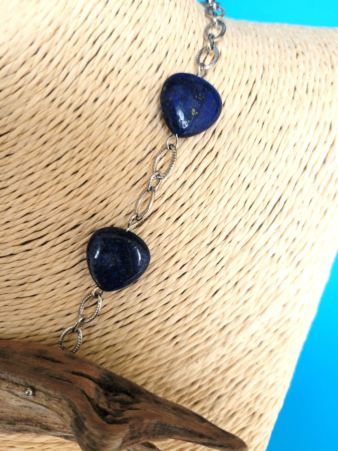 Collier en bois flotté et perles - Galapagos – Image 2