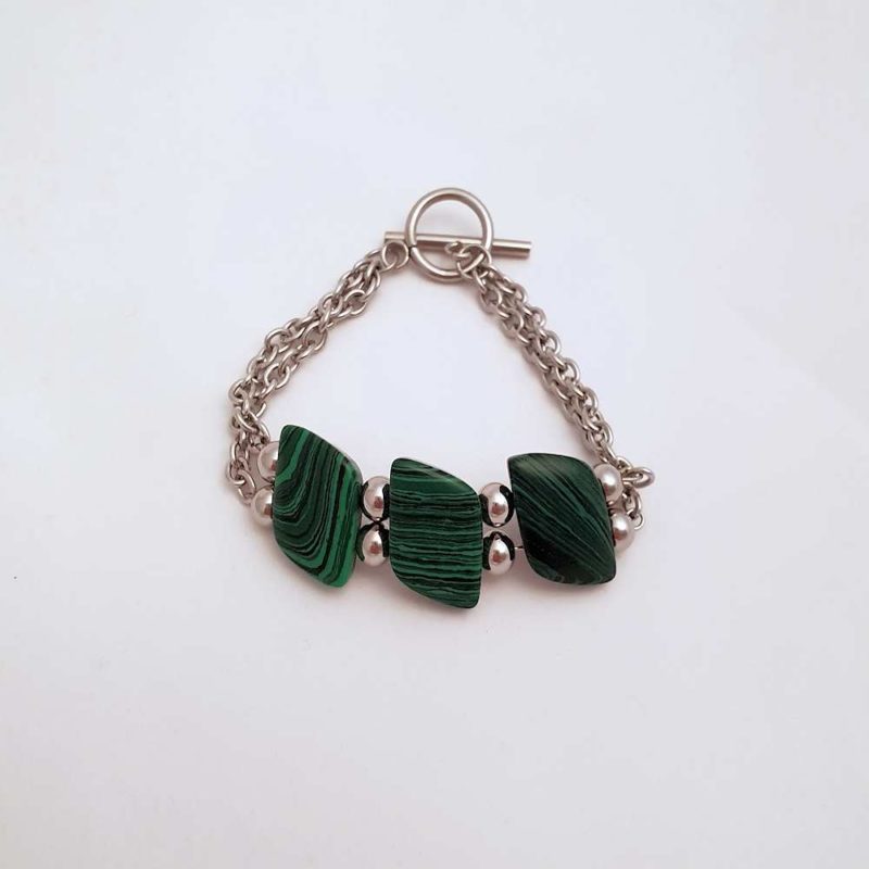 Bracelet en malachite