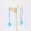 boucles d'oreilles en amazonite