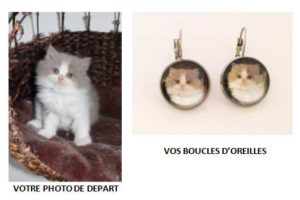 boucles d'oreilles personnalisées