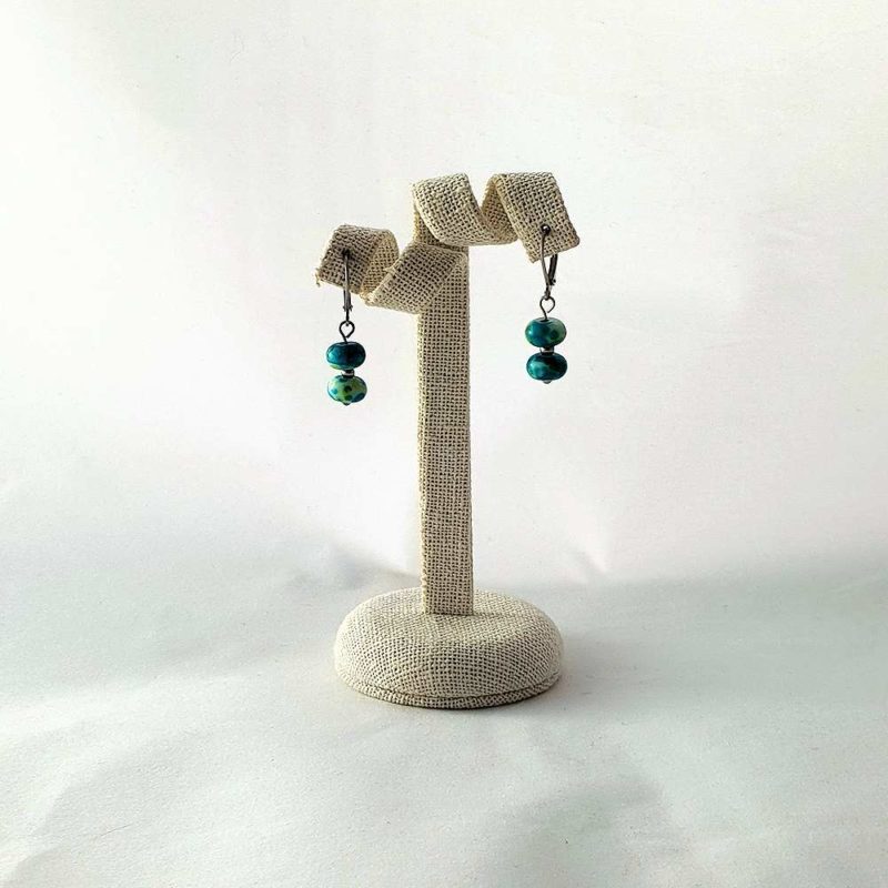 boucles d'oreilles en jaspe