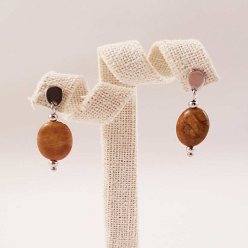 Boucles d'oreiles en agate