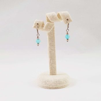 boucles d'oreilles en amazonite