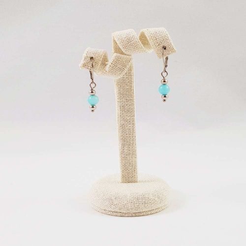 boucles d'oreilles en amazonite