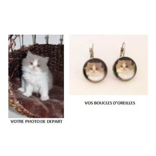 boucles d'oreilles personnalisées