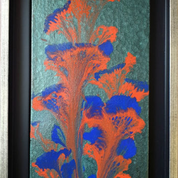Peinture acrylique abstraite - "Incandescence"