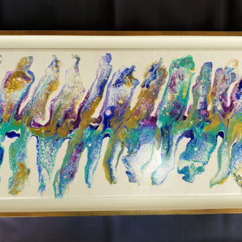 Peinture acrylique abstraite - "lames glacées"