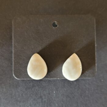Boucles d'oreilles en porcelaine Orphée