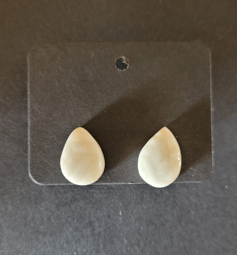 Boucles d'oreilles en porcelaine Orphée