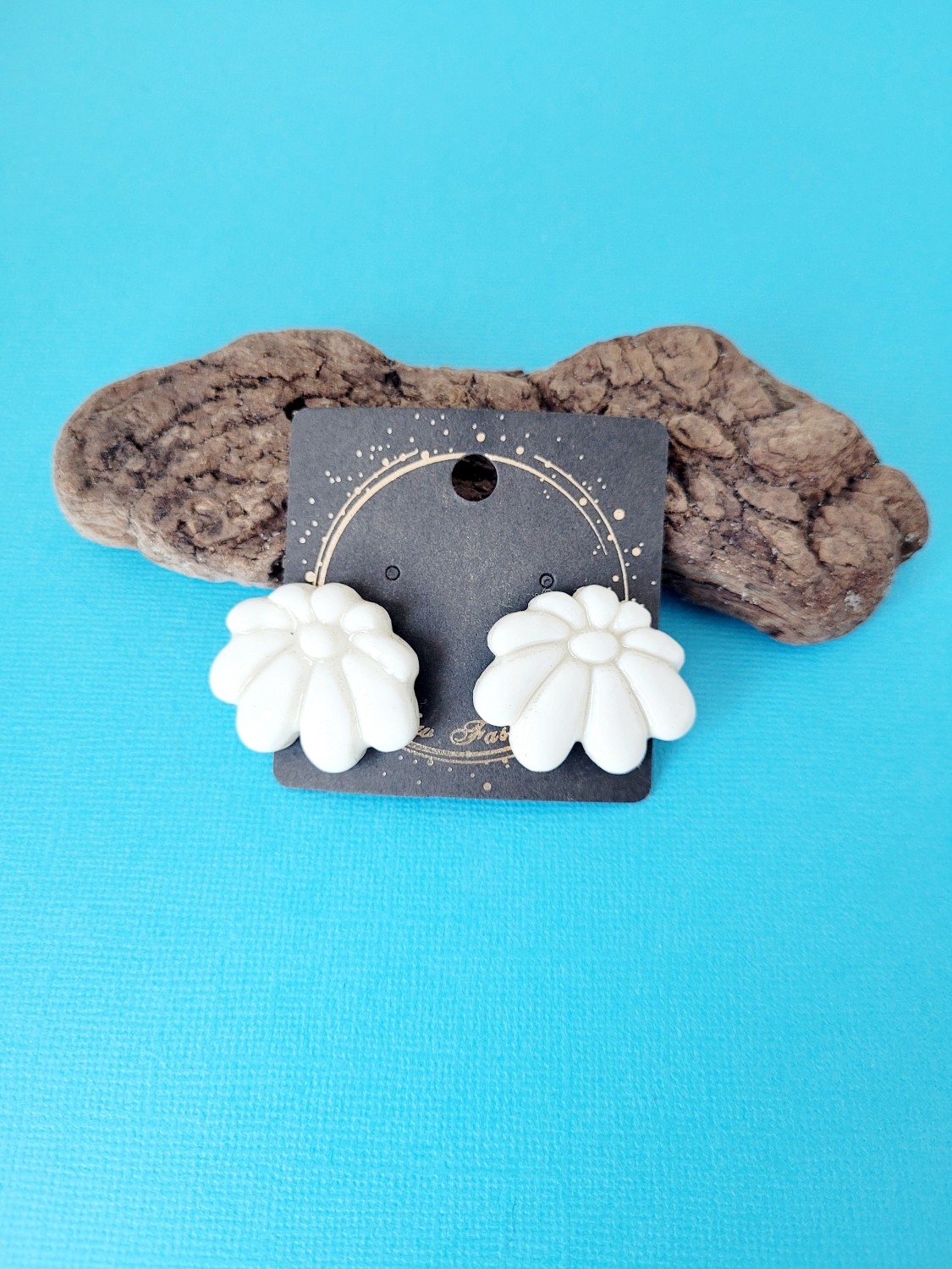 Boucles d'oreilles en porcelaine Louise