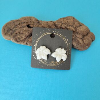 Boucles d'oreilles en porcelaine - Léonie