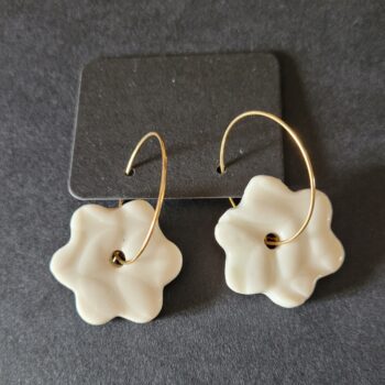 Boucles d'oreilles en porcelaine Eva