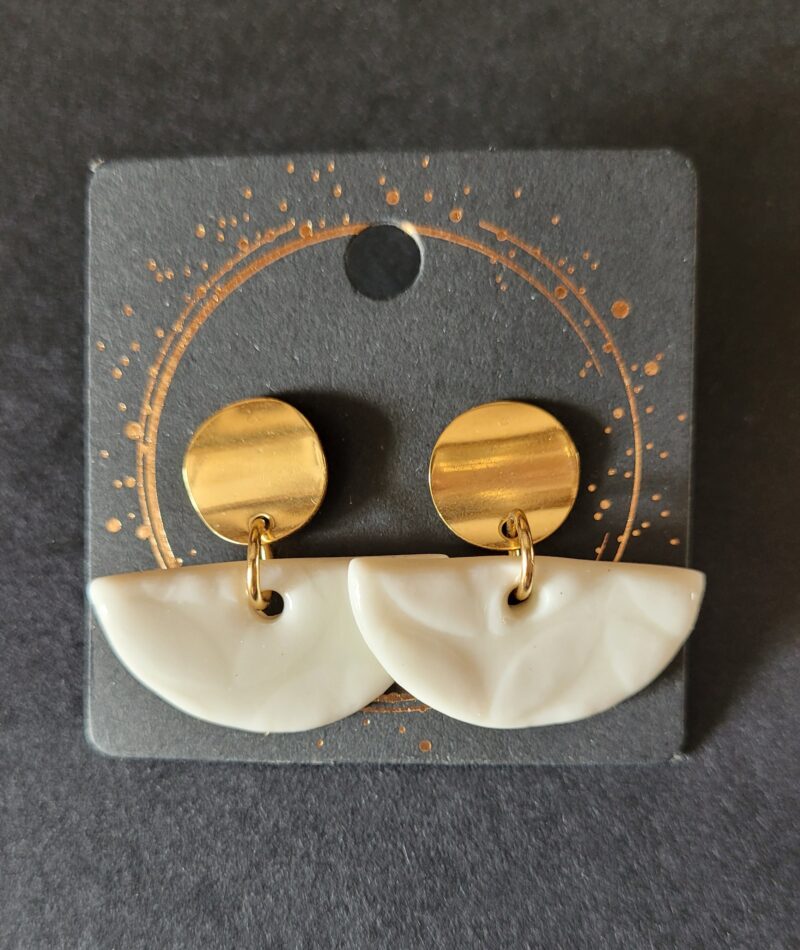 Boucles d'oreilles en porcelaine Julia