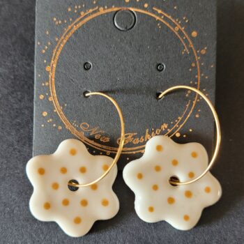 Boucles d'oreilles en porcelaine Charlie