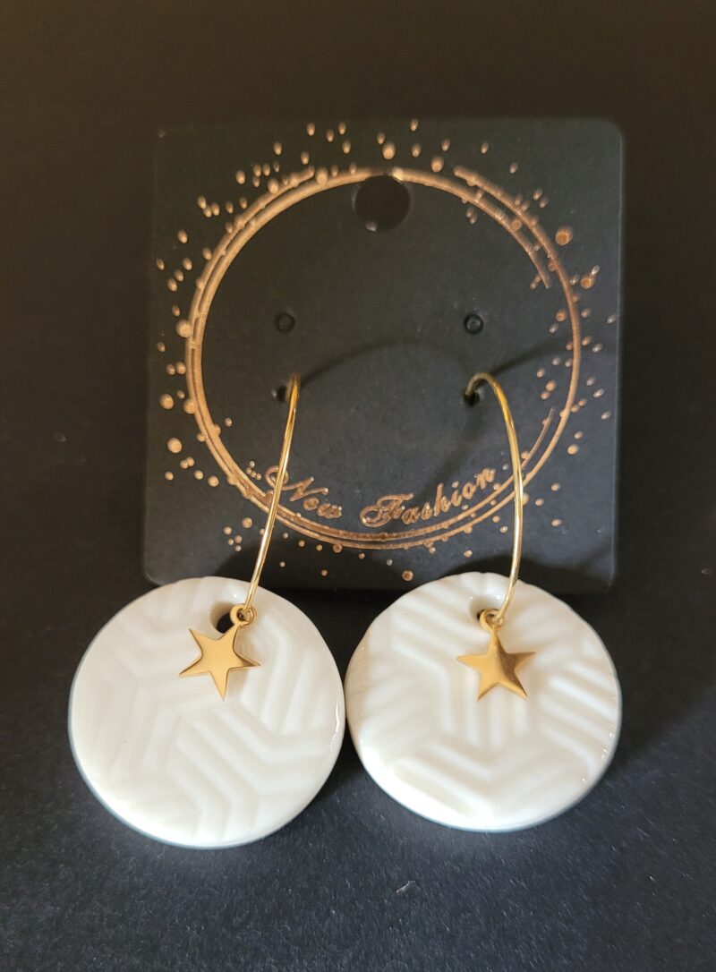 Boucles d'oreilles en porcelaine Jenny