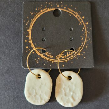 Boucles d'oreilles en porcelaine Oxane