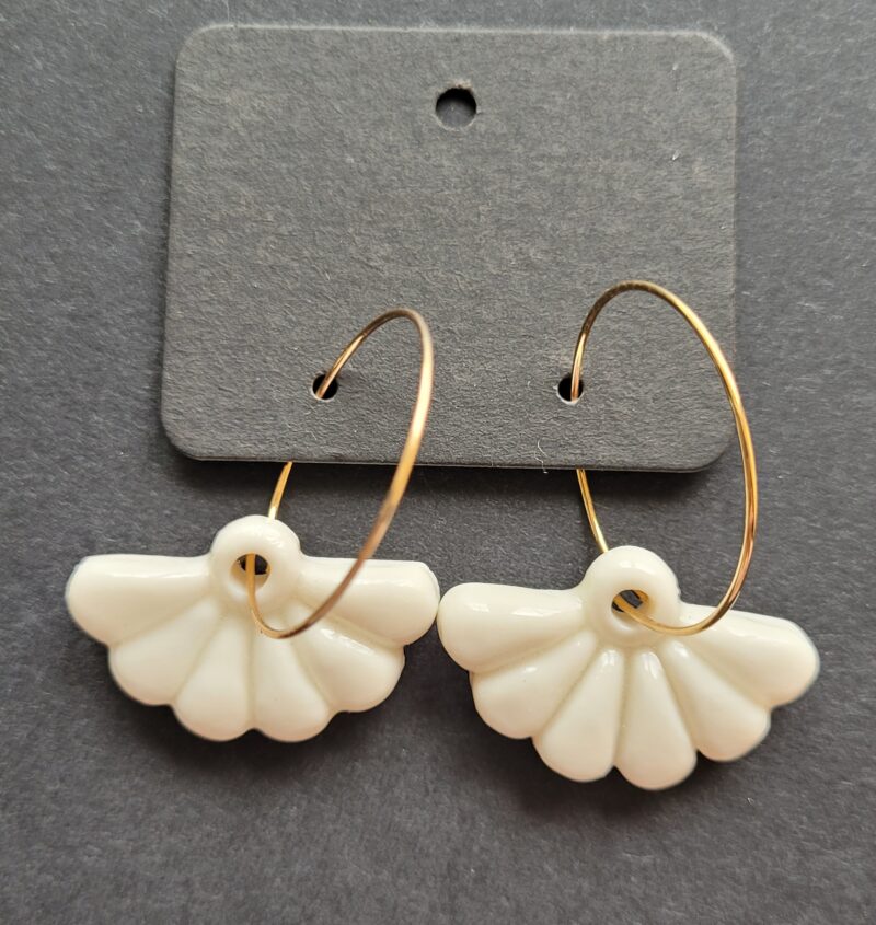 Boucles d'oreilles en porcelaine Thanaïs